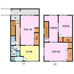 西区比良　伊東様貸家の物件間取画像